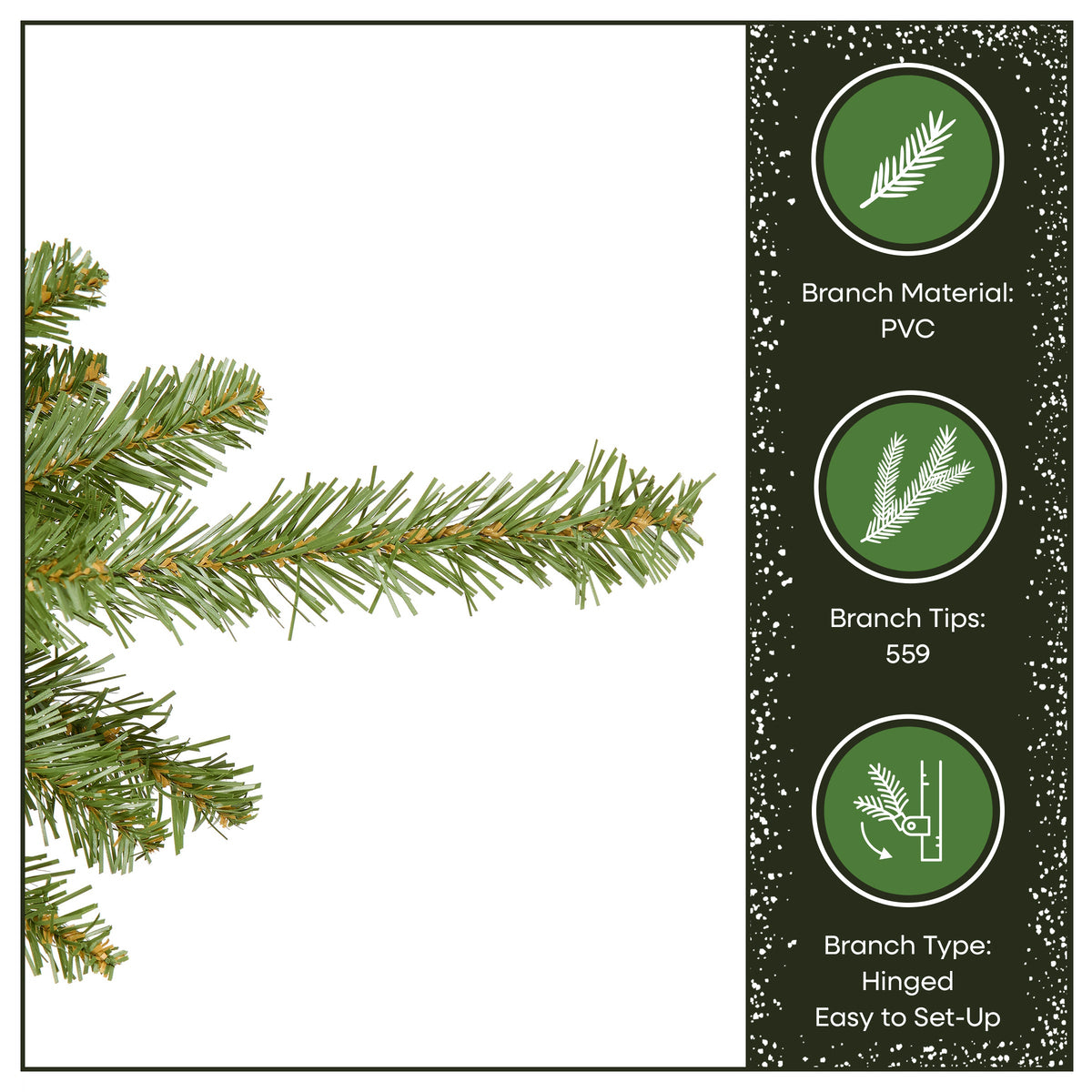 4ft Unlit Hinged Fir Christmas Tree