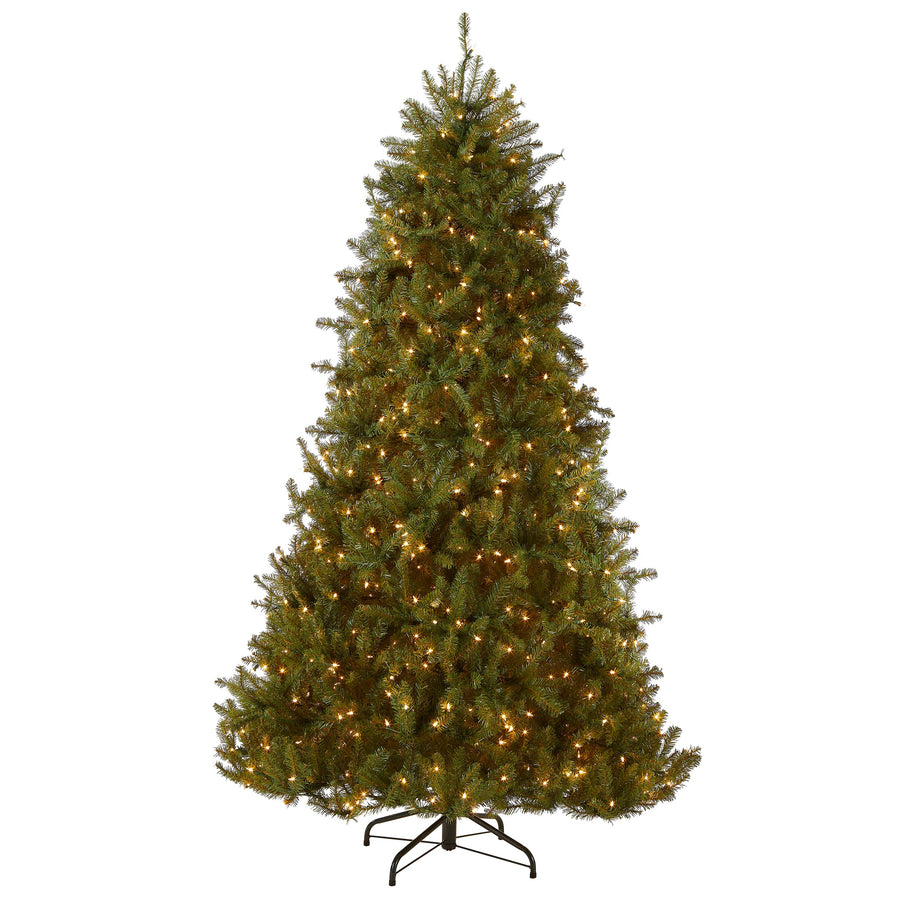 6.5ft Pre Lit Full Fir Christmas Tree, Clear Lights