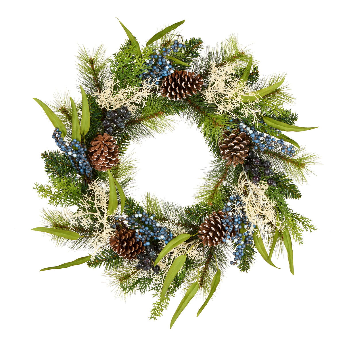 Blueberry Fields Christmas Wreath, 61 cm