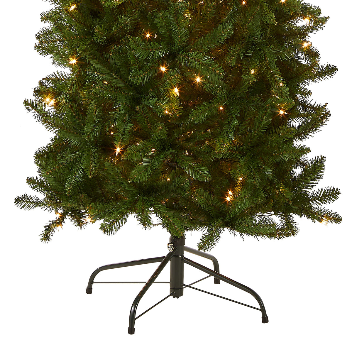 7.5ft Pre Lit Pencil Fir Christmas Tree, 350 Clear Lights
