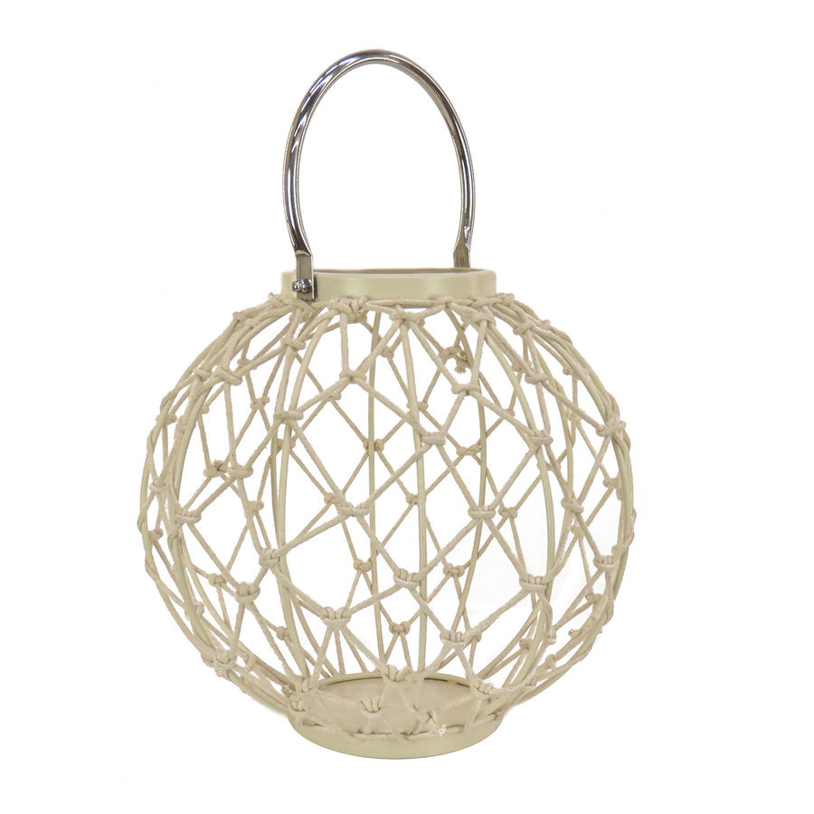Bleached Sand Modern Candle Lantern, 30 cm