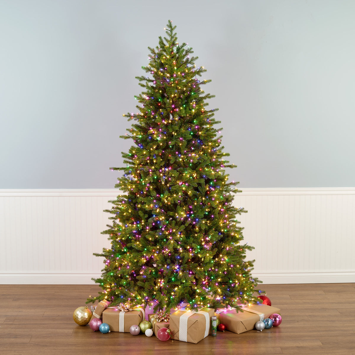 7.5ft Pre Lit Princeton Fraser Fir Christmas Tree, LED Lights
