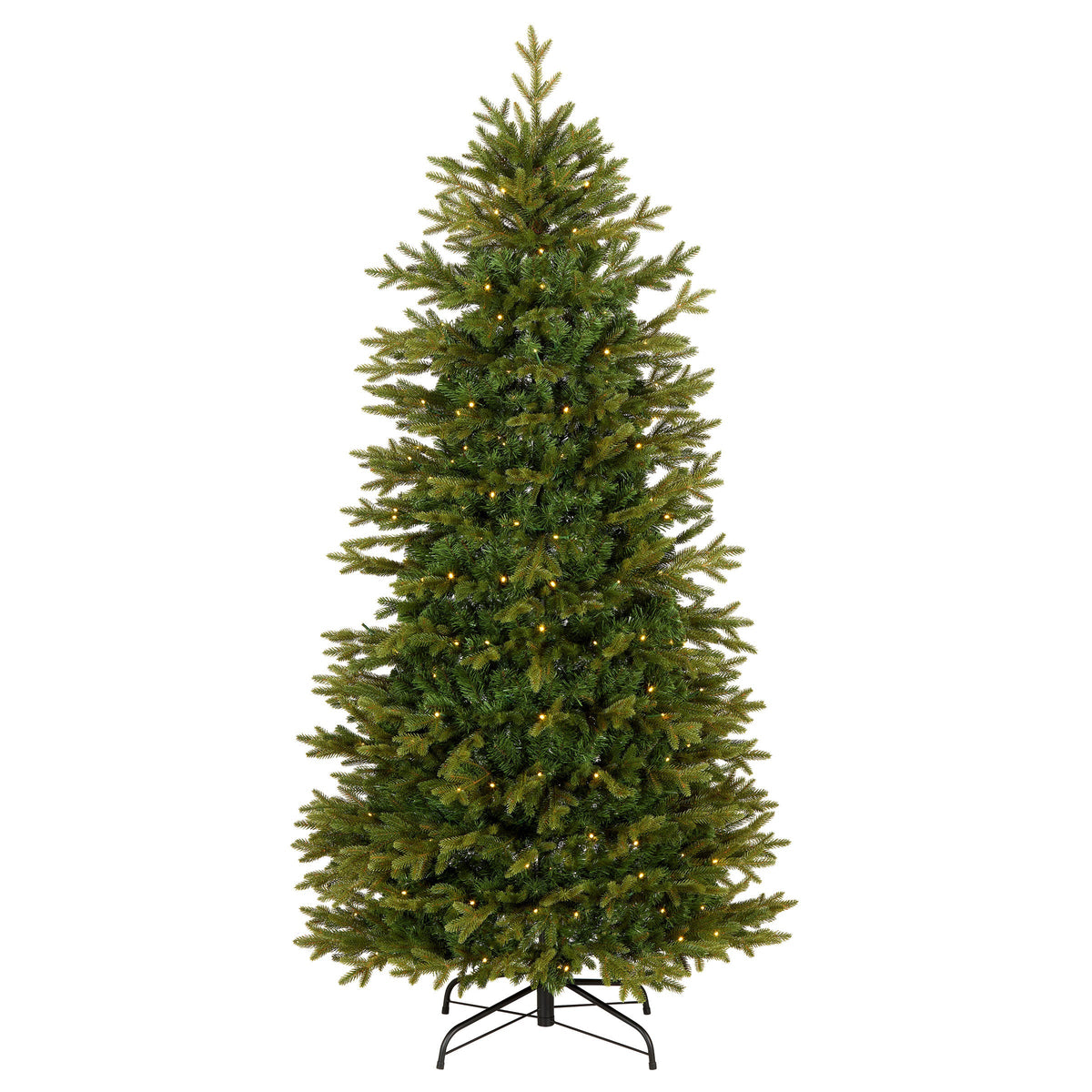 6ft Pre Lit Pop Up Christmas Tree, Sets Up in 1 Minute, Warm White LED